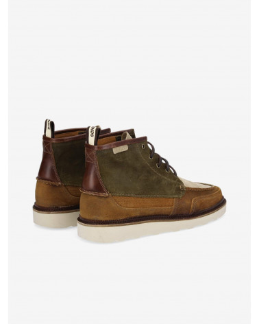 DOCK MID OIL SUEDE ARMY/CHESTNUT