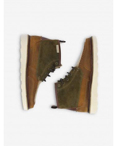 DOCK MID OIL SUEDE ARMY/CHESTNUT