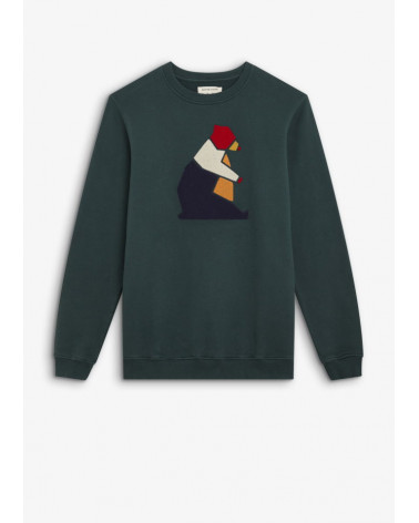 BEAR BLOCK 2 SWEAT GREEN