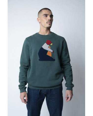 BEAR BLOCK 2 SWEAT GREEN