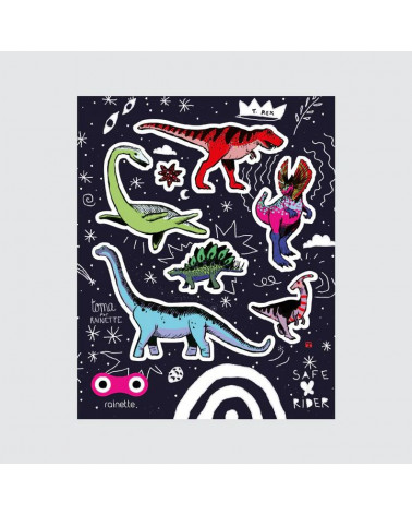Stickers réfléchissants | Dinosaures