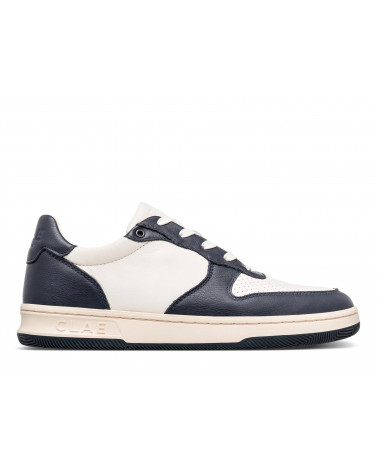 MALONE NAVY LEATHER OFF-WHITE