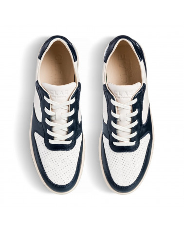 MALONE NAVY LEATHER OFF-WHITE
