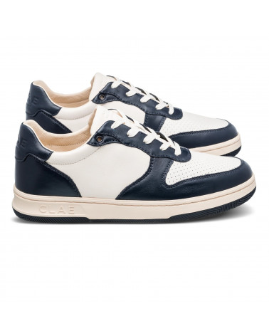 MALONE NAVY LEATHER OFF-WHITE