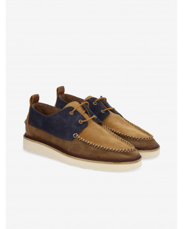DOCK BOAT SUEDE/SUEDE AZUL/FANGO
