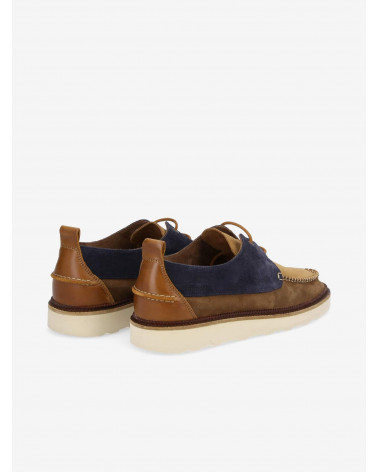 DOCK BOAT SUEDE/SUEDE AZUL/FANGO