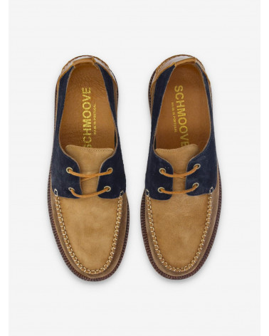 DOCK BOAT SUEDE/SUEDE AZUL/FANGO