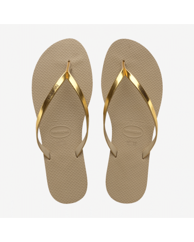 HAVAIANAS YOU METALLIC GOLDEN SAND METALLIC