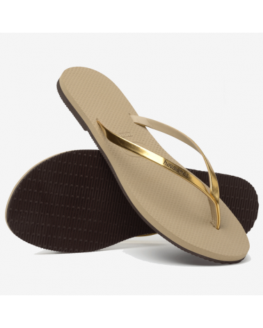 HAVAIANAS YOU METALLIC GOLDEN SAND METALLIC