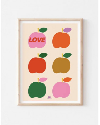 Affiche “Love pommes”