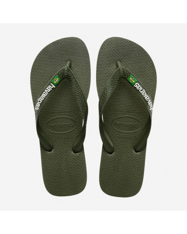HAVAIANAS KIDS BRASIL LOGO GREEN/GREEN