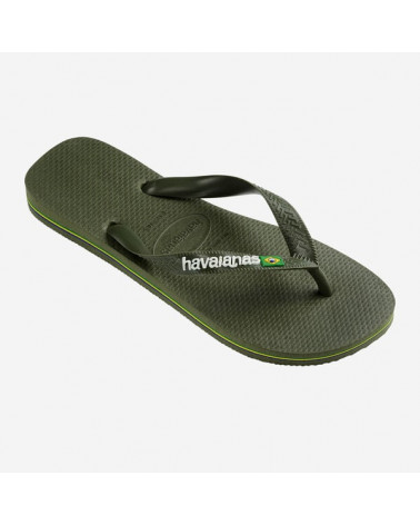 HAVAIANAS KIDS BRASIL LOGO GREEN/GREEN