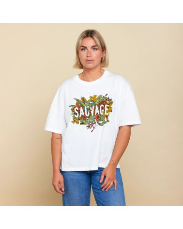 T-Shirt Oversize White - Sauvage Multi