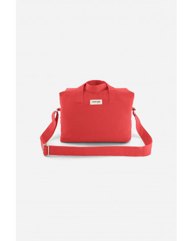 Sauval - City Bag - Coton recyclé - Red born to be alive