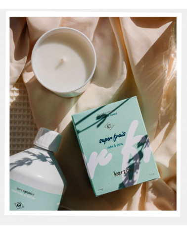 BOUGIES PARFUMÉES 190g - Super Frais (cèdre & ylang)