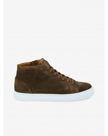 SPARK MID ZIP SUEDE/BRONX ARMY/TABAC