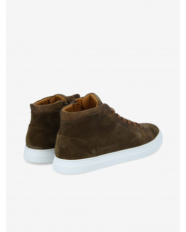 SPARK MID ZIP SUEDE/BRONX ARMY/TABAC