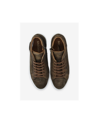 SPARK MID ZIP SUEDE/BRONX ARMY/TABAC