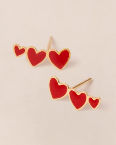 Les boucles d'oreilles Clarisse - or fin 24 carats