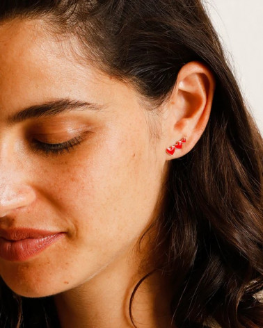 Les boucles d'oreilles Clarisse - or fin 24 carats