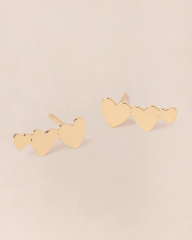 Les boucles d'oreilles Clarisse - or fin 24 carats