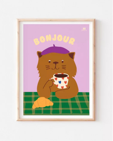 Affiche “bonjour Chat”