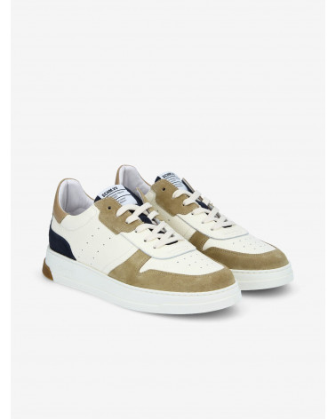 ORDER SNEAKER GR.NAPPA/SUEDE WHITE/BEIGE