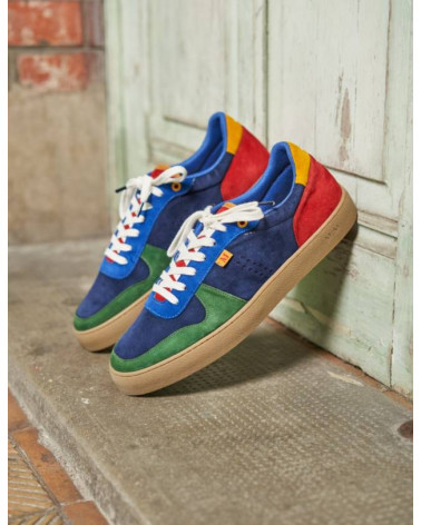 Arthur - Suède sapin marine et bleu