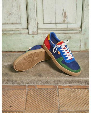 Arthur - Suède sapin marine et bleu