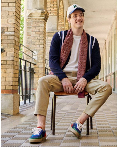 Arthur - Suède sapin marine et bleu