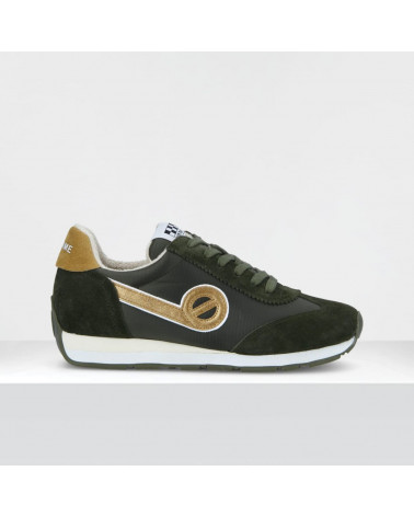 CITY RUN JOGGER W SUEDE/CAMPER FORET/ARMY