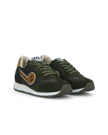 CITY RUN JOGGER W SUEDE/CAMPER FORET/ARMY