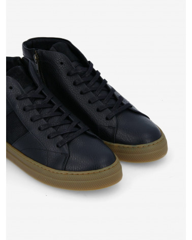 SPARK LOWBOOTS ZIP GRAIN/SUEDE BLACK/BLACK