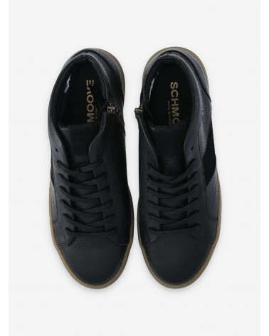 SPARK LOWBOOTS ZIP GRAIN/SUEDE BLACK/BLACK