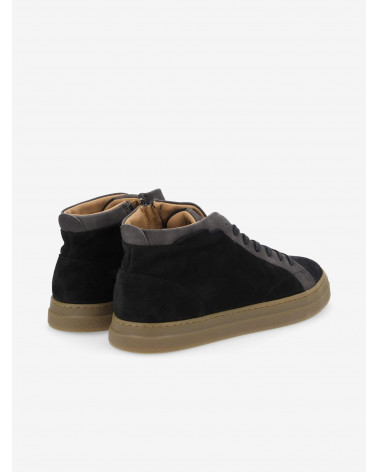 SPARK MID ZIP SUEDE/BRONX BLACK/BLACK