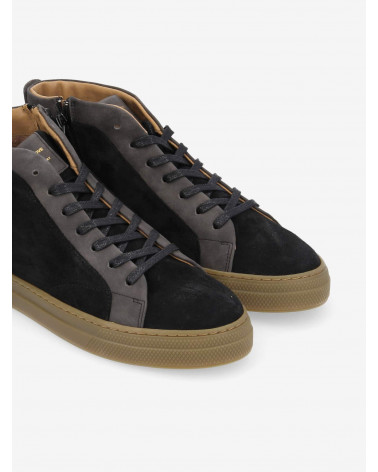SPARK MID ZIP SUEDE/BRONX BLACK/BLACK