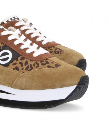 FLEX M JOGGER W SUEDE/SUEDE LEO TAN/BROWN