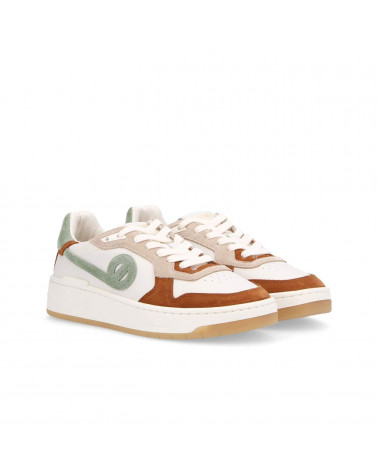 KELLY SNEAKER W SOFTNAPPA/SUEDE OFF WHITE/CLAY