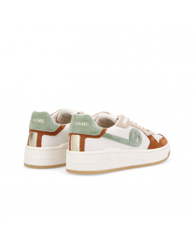 KELLY SNEAKER W SOFTNAPPA/SUEDE OFF WHITE/CLAY