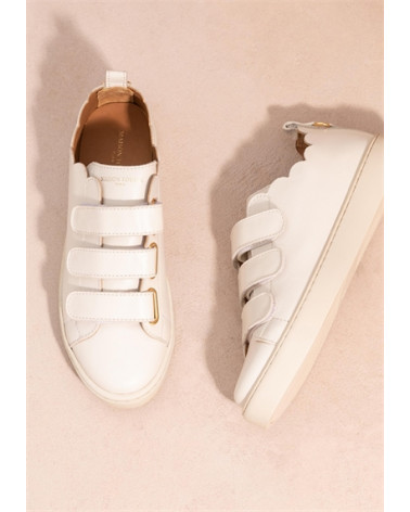 JULIANNE CUIR LISSE CREME