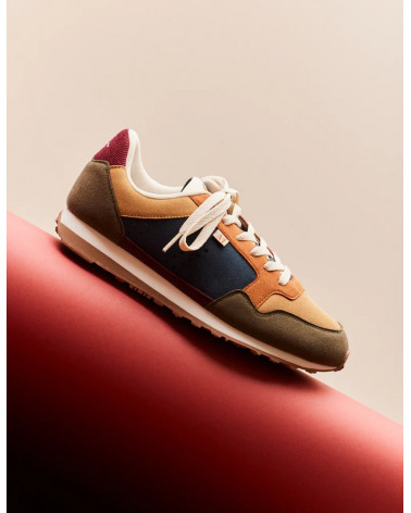 Gabriel - Ultrasuède kaki beige terracotta