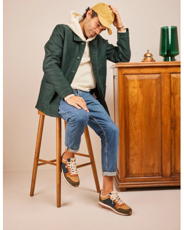 Gabriel - Ultrasuède kaki beige terracotta