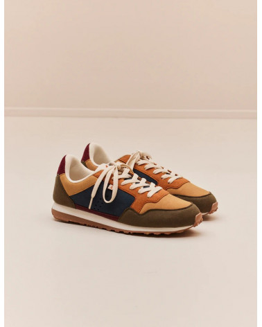 Gabriel - Ultrasuède kaki beige terracotta