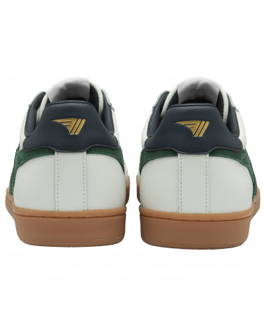 EQUIPE II LEATHER WHITE/GREEN/NAVY