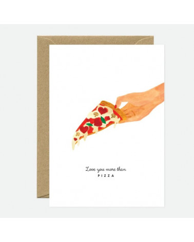 Carte - Love you pizza