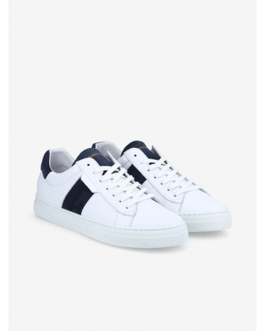 SPARK GANG M NAPPA/SUEDE WHITE/AZUL, SOLE WHITE