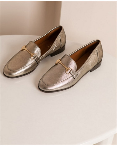 CLEMENCE CUIR METALLISÉ DORÉ