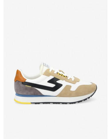 ATHENE RUNNER M SUEDE/NYL/NAPPA CAMEL/DOVE/BLACK