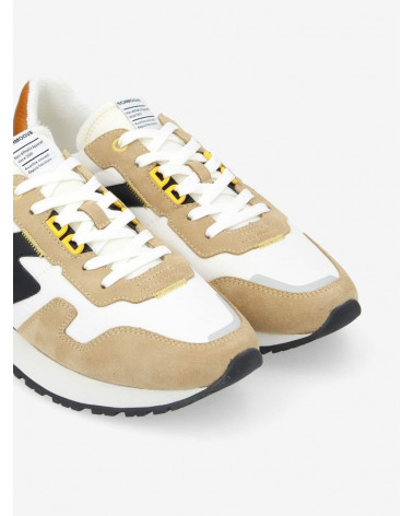 ATHENE RUNNER M SUEDE/NYL/NAPPA CAMEL/DOVE/BLACK