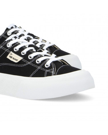 RESET SNEAKER W CANVAS BLACK/STITCH WHITE